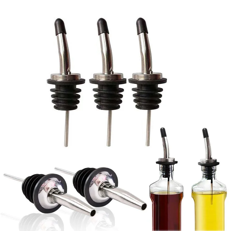 Stainless Steel Classic Bottle Pourers Tapered Spout Liquor Pourer With