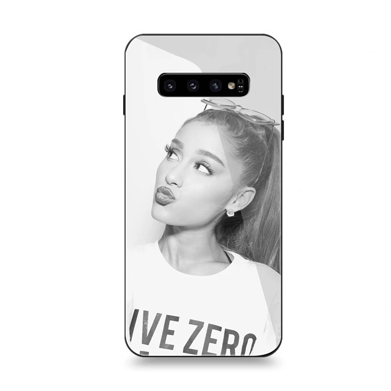 Чехол для телефона Стекло для samsung A10 A20 A30 A40 A50 A60 A70 S7 край S8 S9 S10 Plus Note 8 9 10 плюс Чехол Ариана Гранде
