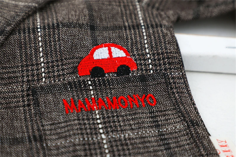 HYLKIDHUOSE/весна 2020 Пальто для маленьких мальчиков Клетчатое пальто в джентльменском