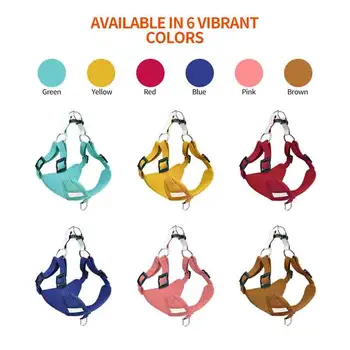 

Escape Proof Cat dog Vest Harness and Car Seat Belt Adapter Adjustable Reflective Harness Soft Mesh Vest Harness for pet