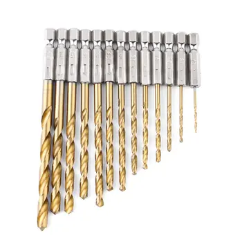 

Worldwide Store Newest Durable 13pcs/Set Hex Drill Bit Set Multi Bits Tool 1.5-6.5mm DIY