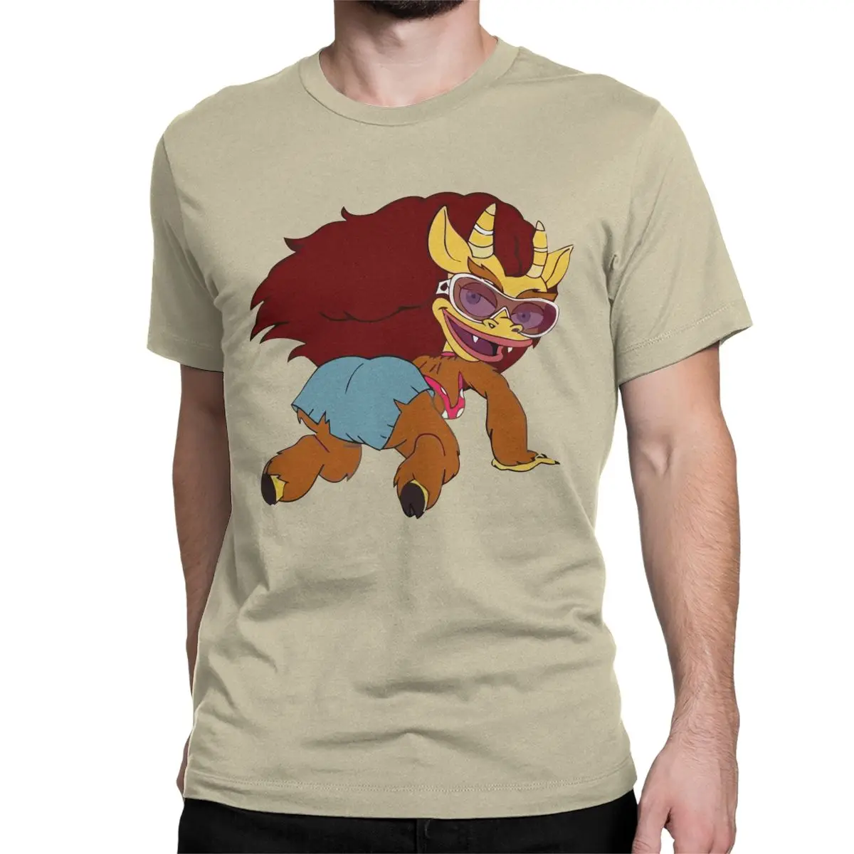 Men Women Big Mouth Connie T Shirt Hormone Monster Cartoon TV Show 100% Cotton Clothing Short Sleeve Round Collar Shirt