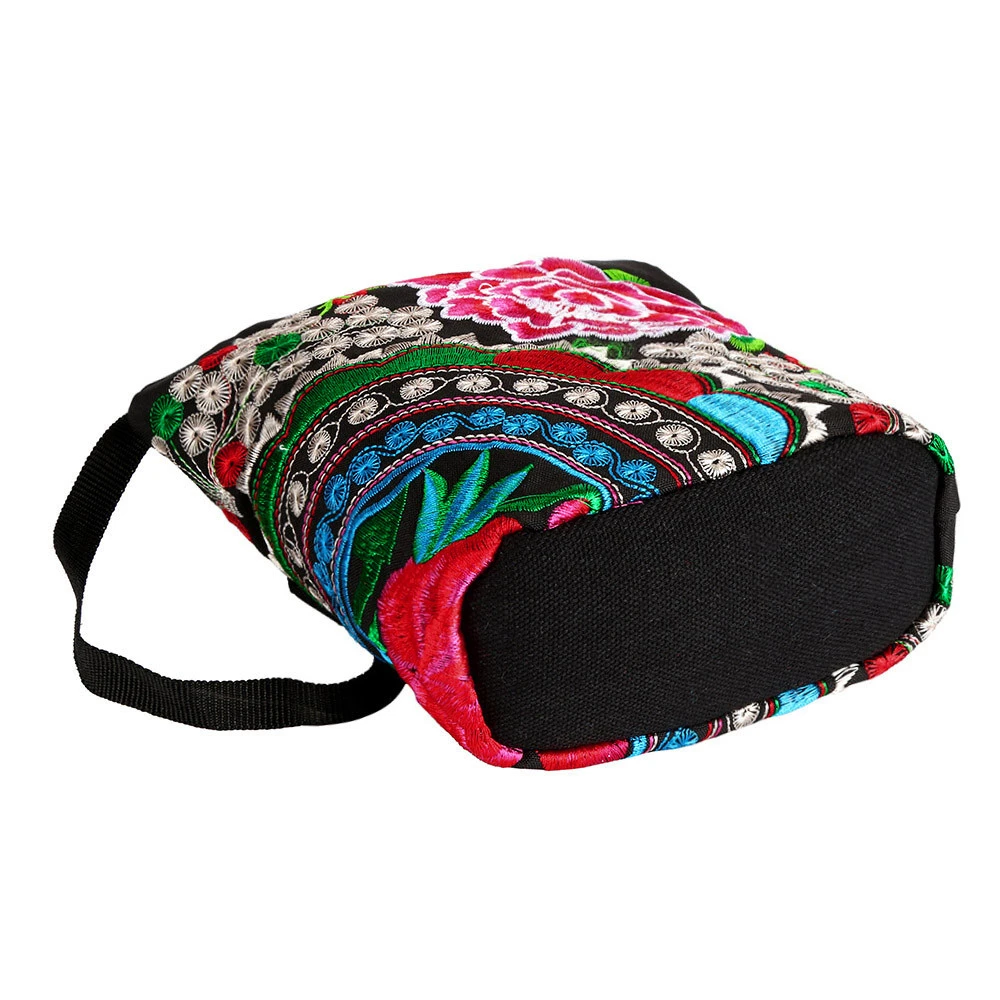 Long Wallets Luxury Purses Women Ethnic Handmade Embroidered Canvas Wristlet Clutch Vintage Purse Business CardHolder 816