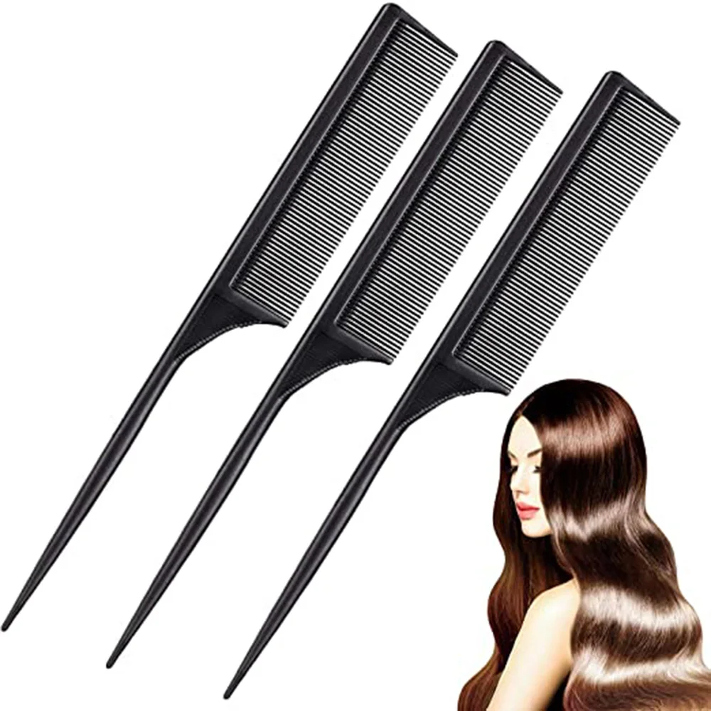 

1 /5pcs Multi Type Professional Carbon Fiber Cricket Comb Antistatic Cutting Comb Anti Static Barber Haircut Brush Tool