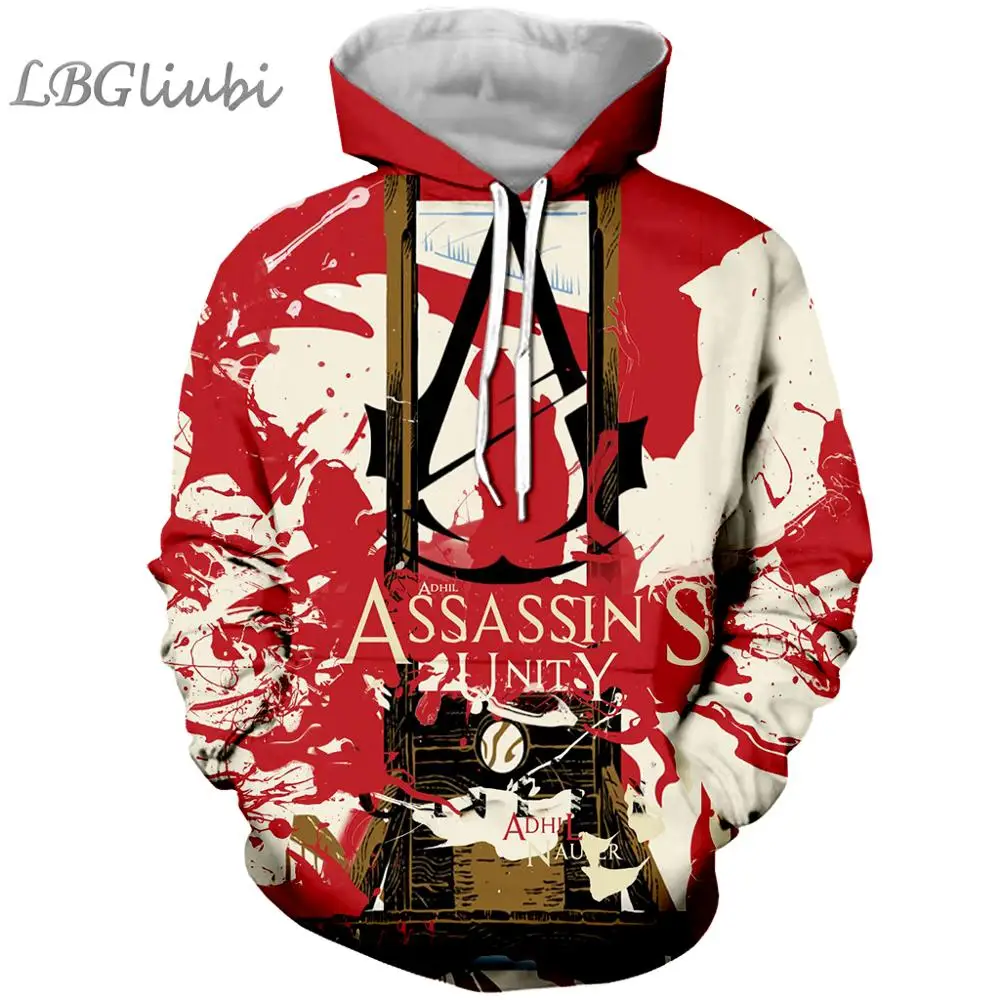 7 LBG новая 3D печать Assasin's Creed Толстовка Assasin's Creed модная мужская и женская Толстовка Harajuku Толстовка Крутая толстовка - Цвет: 7