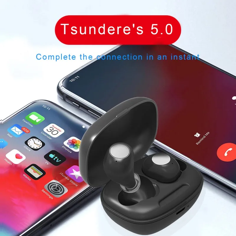 Новинка Bluetooth беспроводная гарнитура Bluetooth 5,0 TWS наушники HD стерео звук IPX5 водонепроницаемые Bluetooth наушники