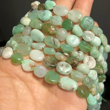

Irregular Natural Australian Green jades Stone Beads Loose Spacer Beads For Jewelry Making DIY Bracelet Accessories 15" 8-10mm
