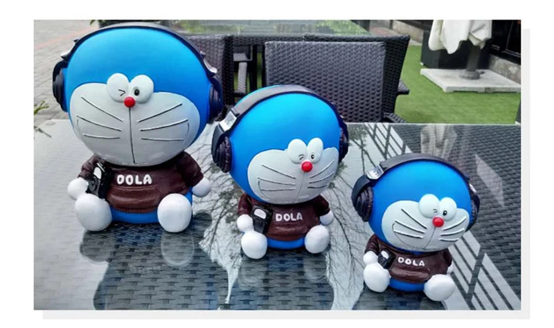 Небьющаяся мультяшная фигурка Doraemon копилка пластиковая Копилка безопасная монета копилка декоративная коробочка аксессуары