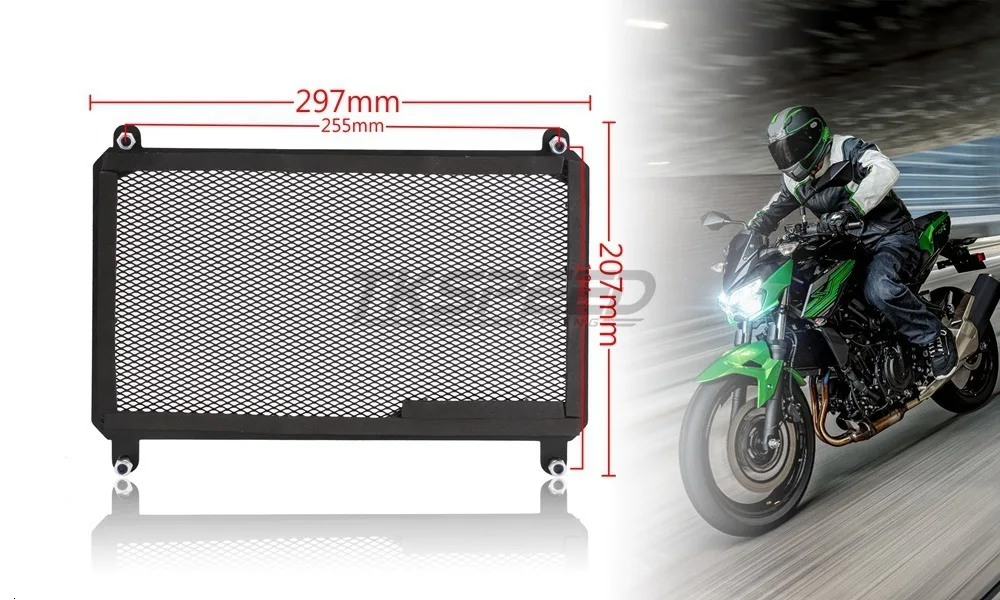 Мотоциклетная решетка радиатора Защитная крышка Защита радиатора уличная велосипедная гоночная решетка для Kawasaki NINJA400 Z400