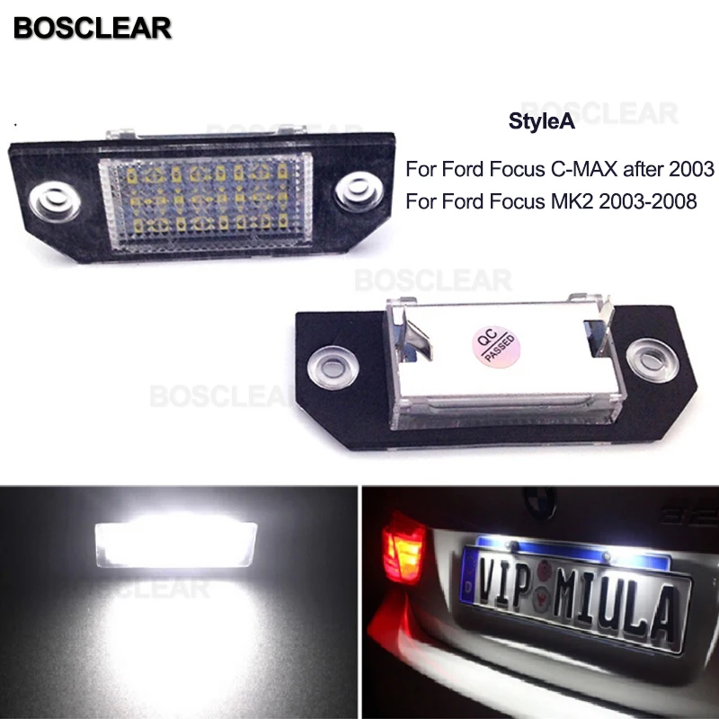 Для Ford светодиодный фонарь номерного знака для Ford Kuga Fiesta Focus Galaxy C-MAX MK2 Ford F150 Raptor2014 Mondeo mkii4/5D Mustang Fusion