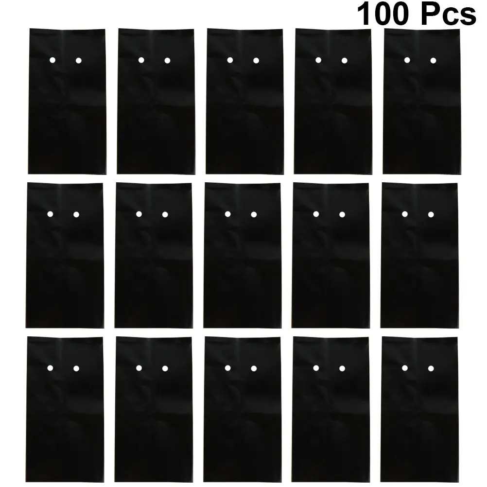 100pcs PE Пластик мешки для питомника растений ткань рассады горшки с дышащими