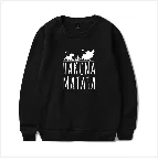 The Lion King Hakuna Matata мужские хлопчатобумажные толстовки модная толстовка с длинными рукавами новая горячая Harajuku уличная