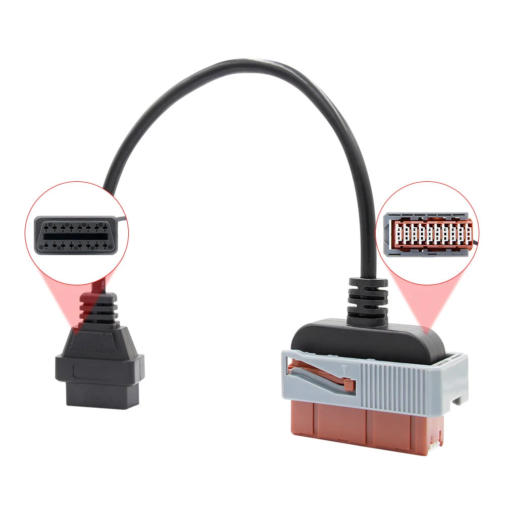 Lexia3 для PSA 30 Pin до 16 Pin OBD2 автомобильный диагностический интерфейс для Citroen для peugeot диагностический инструмент obd2 разъем