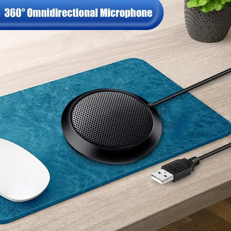 USB Настольный конденсатор микрофон компьютерный микрофон включенный микрофон 360 градусов всенаправленный игровой голосовой микрофон для компьютера