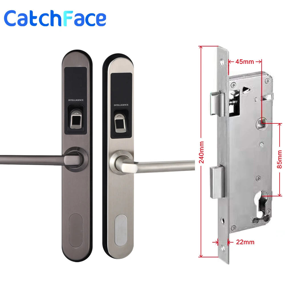 304 SS Smart Lock электронные напольные Водонепроницаемый биометрический сканер отпечатков пальцев бесключевые замки для дверей для Алюминий