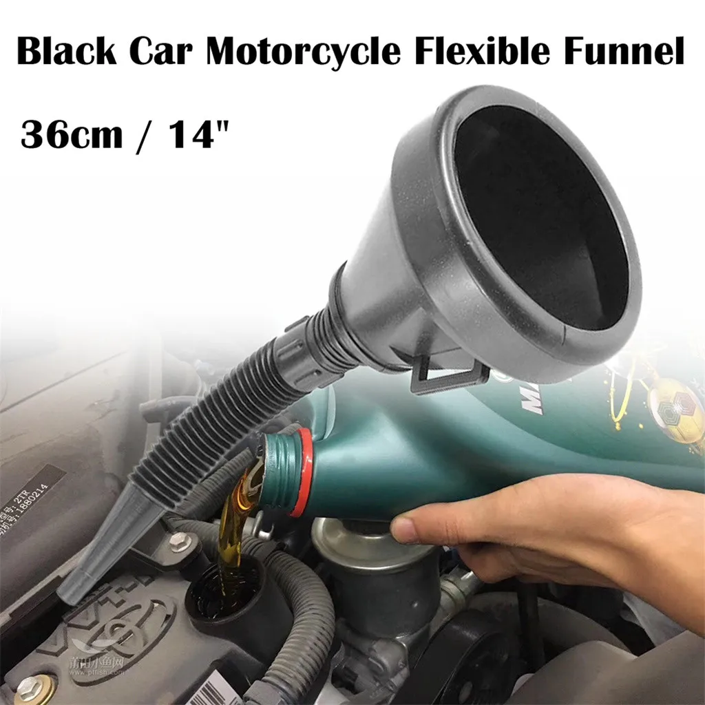 Funnel Spout Black Car Motorcycle Flexible Mesh Screen Strainer Oil Gas Fuel #BL1 | Автомобили и мотоциклы