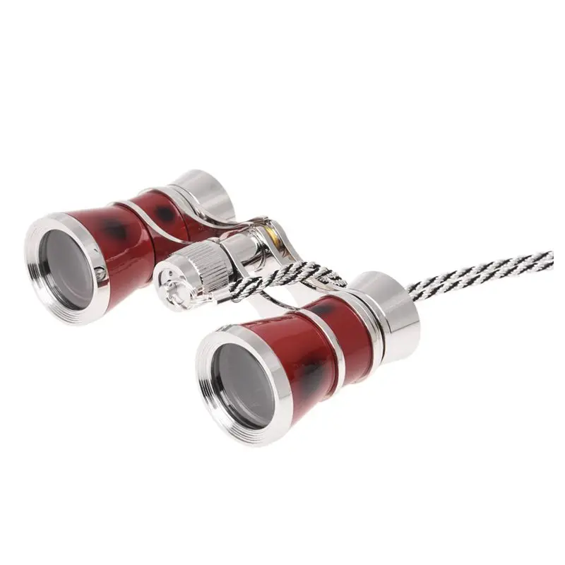 Goede Exquisite Theater Opera 3X25 Bril Gecoat Rood + Zilver Verrekijker Telescoop