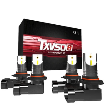 

2Pcs For TXVSO8 Original LED Car Headlight Bulbs Conversion Kits H9 H11 9005 9006 9012 30000LM 9V-32V 55W 6000K Cool White
