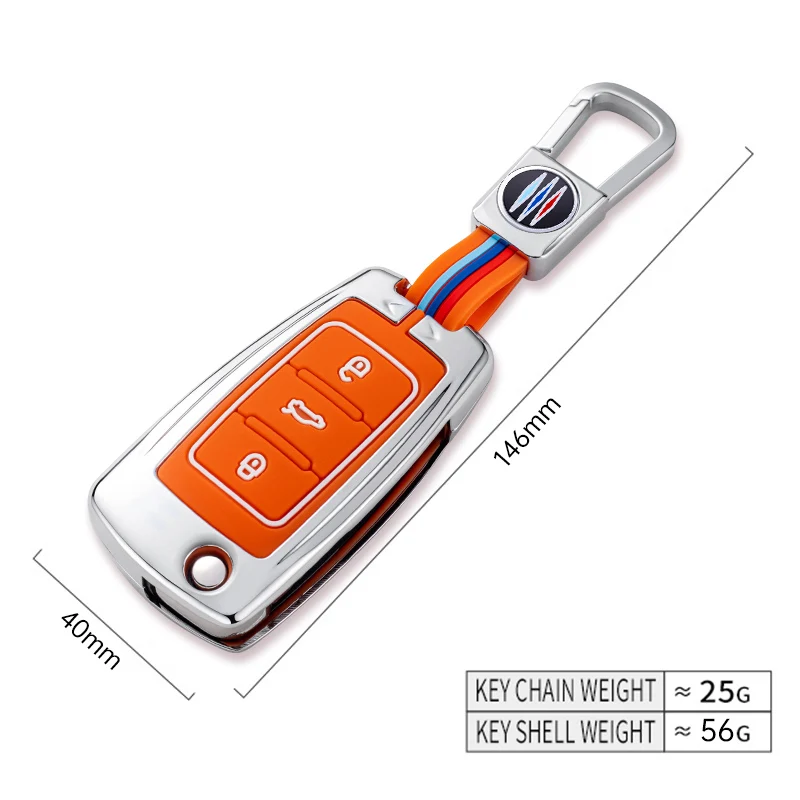Custodia per chiave auto in lega di zinco per VW Volkswagen Polo Tiguan Passat B5 B6 B7 Golf 4 5 6 MK6 Jetta Lavida per Skoda Octavia 13 Custodia per chiave auto in lega di zinco per VW Volkswagen Polo Tiguan Passat B5 B6 B7 Golf 4 5 6 MK6 Jetta Lavida per Skoda Octavia - H2cf30edb008f44a9a88d26c0d7abf44bd