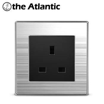 

Atlectric UK Standard Plug Socket Power Wall Socket Electrical Outlet Stainless Steel Panel 13A 86mm*86mm