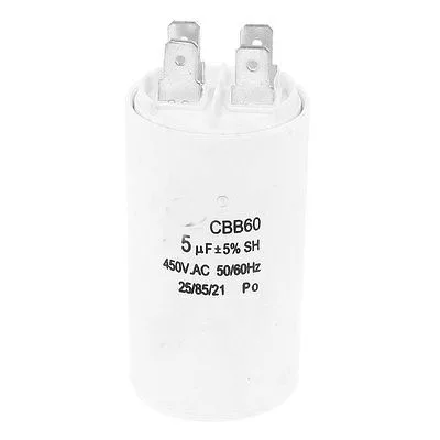 CBB60 AC 450V 5 мкФ/6 мкФ/10 мкФ/14 мкФ/16 мкФ/20 мкФ/70 мкФ/80 мкФ неполярный кондиционера моторный запускаемый конденсатор с алюминиевой крышкой, 1 шт