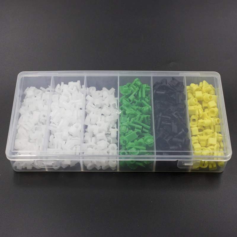 

300 Pieces Auto Universal Plastic Left Right Door Lock Rod Clip Side Fasteners Retainers Car Wire Clips Box