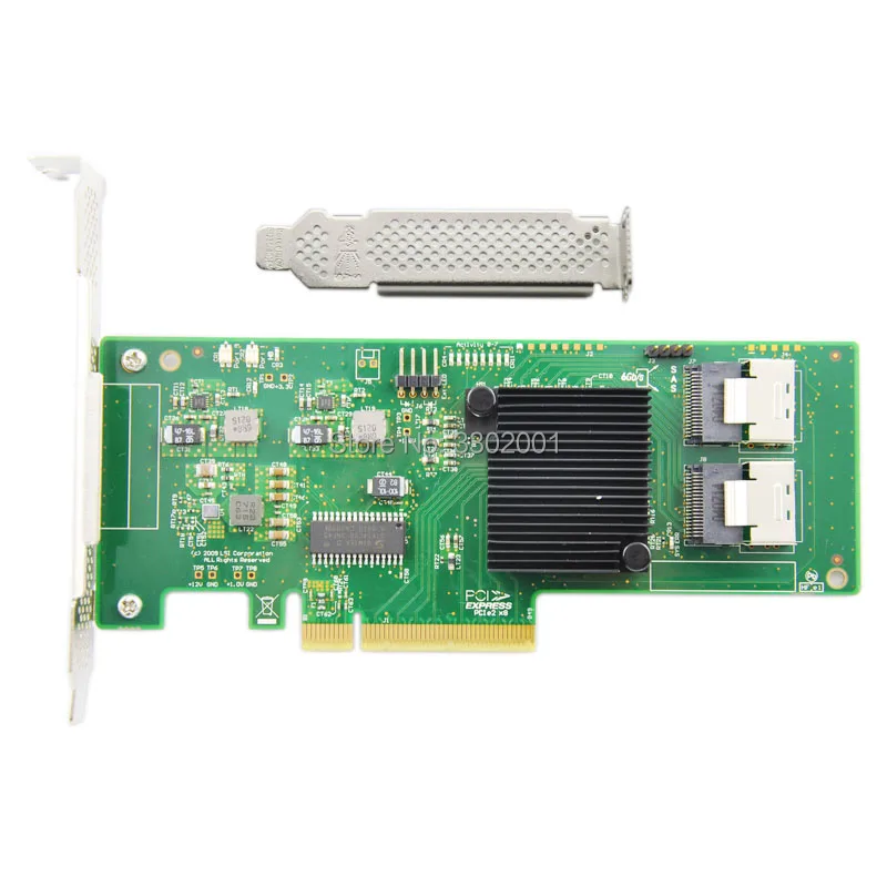 LSI OEM SATA/SAS 9211-8i LSI00194 8 портов 6 ГБ/сек. PCI-Express 2,0 RAID контроллер карты, SAS HBA, SAS кабель не входит в комплект