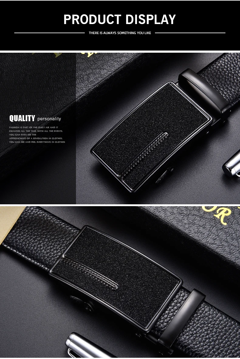 NO.ONEPAUL Luxury brand belt men fashion alloy automatic buckle Genuine Leather Belts for Men Designer's top business waist belt