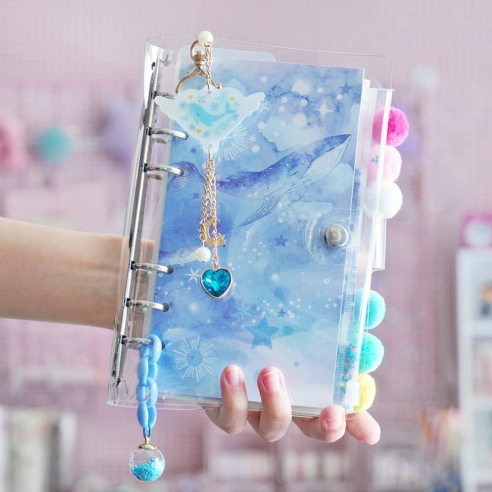 

Chic Planner Notebook Ocean Cherry Pink A6 Spiral Notebook Planner Organizer Binder Diary Bullet Journal Notebook Accessories