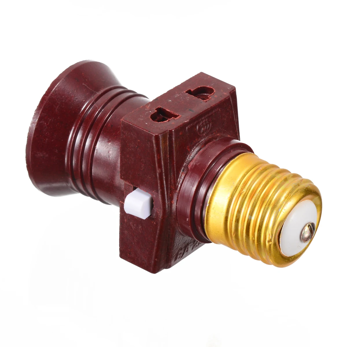 1pc Univesal 110-250V E27 Screw Base Light Bulb Holder Convert With Switch Lamp Socket New