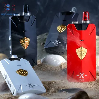 

hot Tauren X Pod - Mesh Coil Kit djustable airflow RBA pod system 2ml 1000mah 25w pod mod kit Vaping Vape Tank vs THC RDA rdta