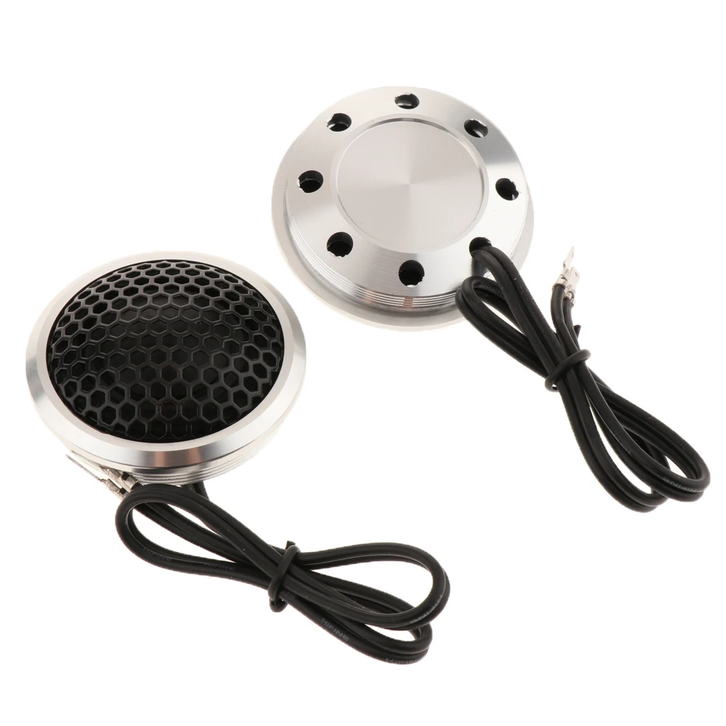 1 Pair Car Tweeters, 150W Car Half-Dome Stereo Treble Speakers with Installation Accessories