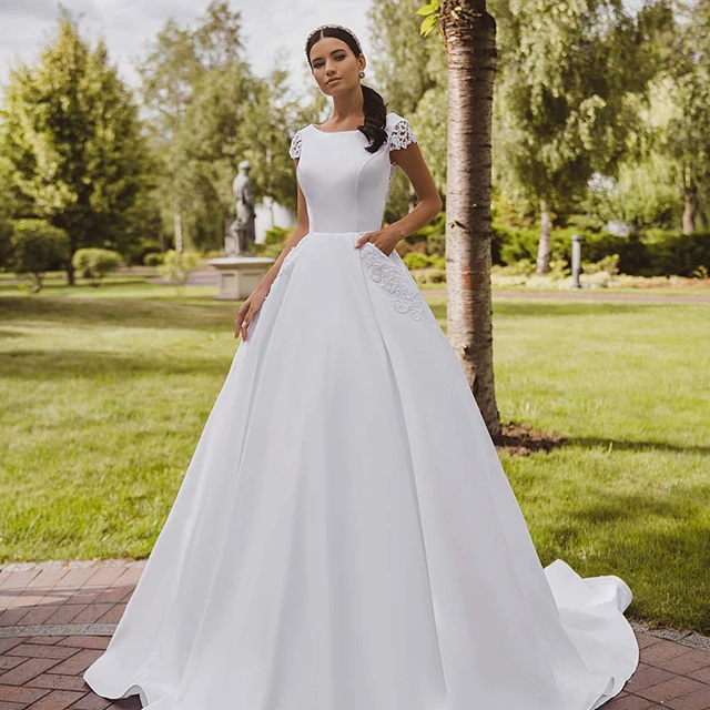 Allure M516 Modest Wedding Dress | A Closet Full of Dresses