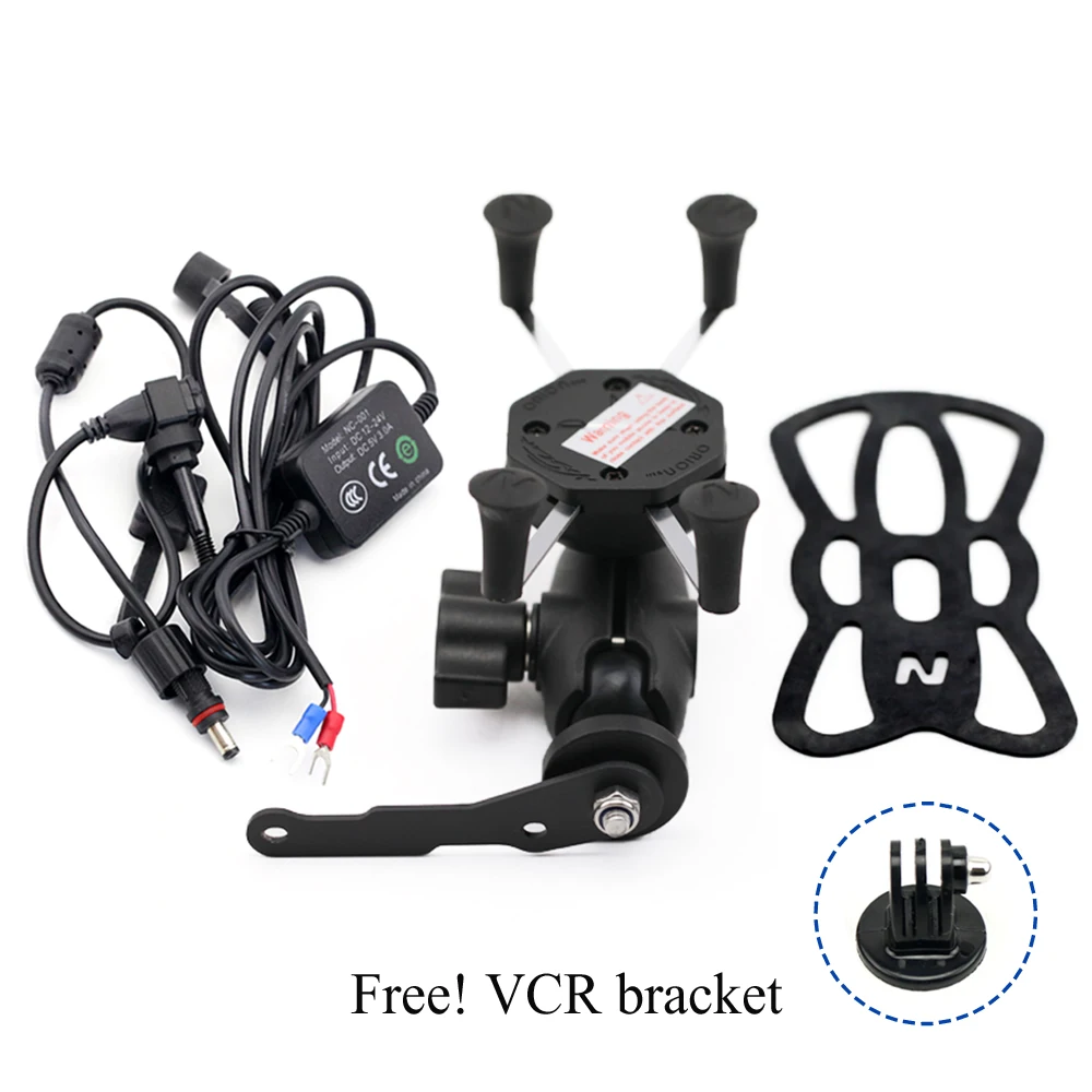 Камера VCR держатель телефона для HONDA CRF250L CRF230L CRF230M CRM250R/AR XR 250/400/600R/650L мотоцикл USB