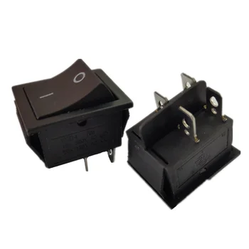 

16-20A 125-250VAC rocker switch 25X31mm power toggle switch 4pin 2working slide KCD4 copper pins,150pcs/lot