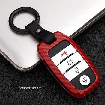 

Cabon Fiber Alloy Smart Car Key Case Cover For Kia KX3 KX5 K3S RIO Ceed Cerato Optima K5 Sportage Sorento Car Styling