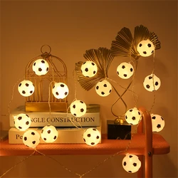 1.5m 10leds Soccer String Lights Battery Powered LED Fairy Football Lamp for Christmas New Year Sports Meeting Holiday Decor