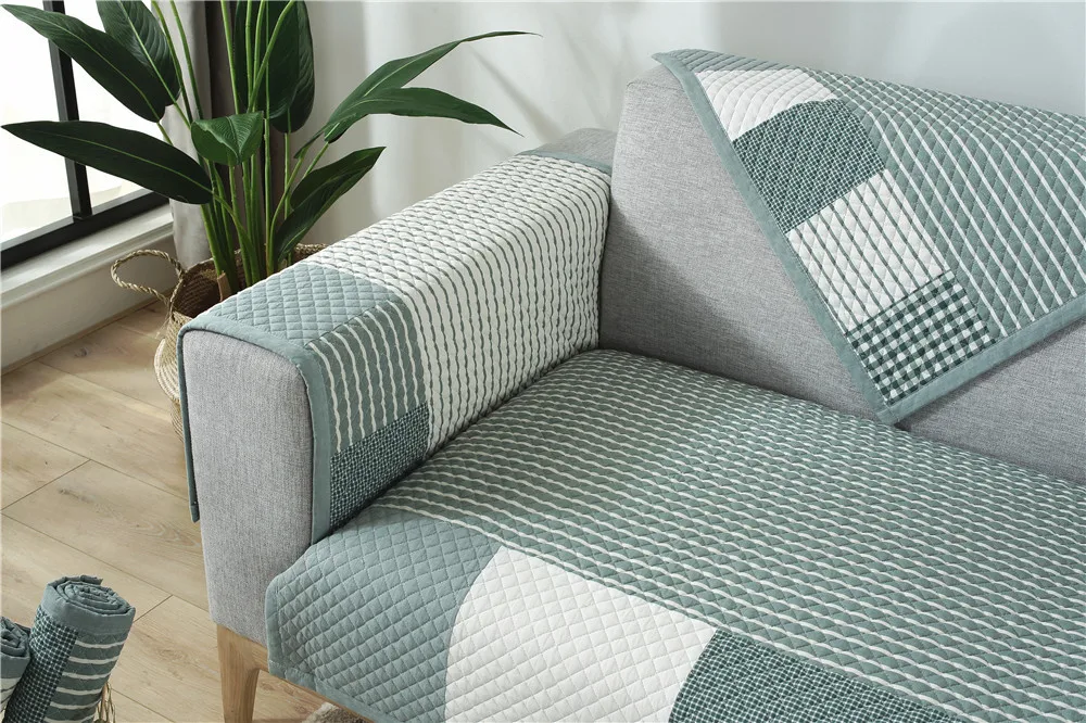 Forros para muebles de sala, современные полосатые чехлы для диванов, нескользящий чехол, полотенце для мебели, Чехол для сидения, Декор, funda de диванов DW228