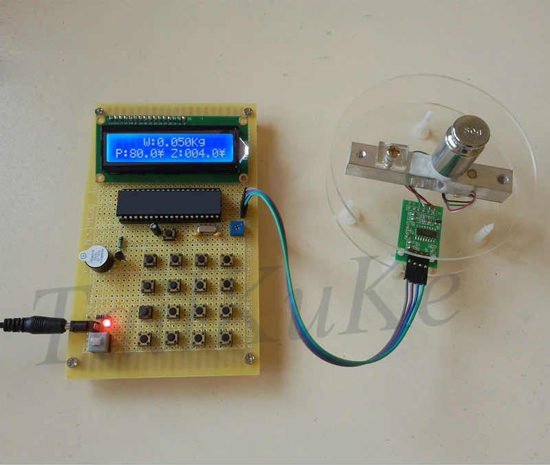 

51 MCU Electronic Weighing Design Pressure Detection Electronic Scale Design DIY Kit Send Information