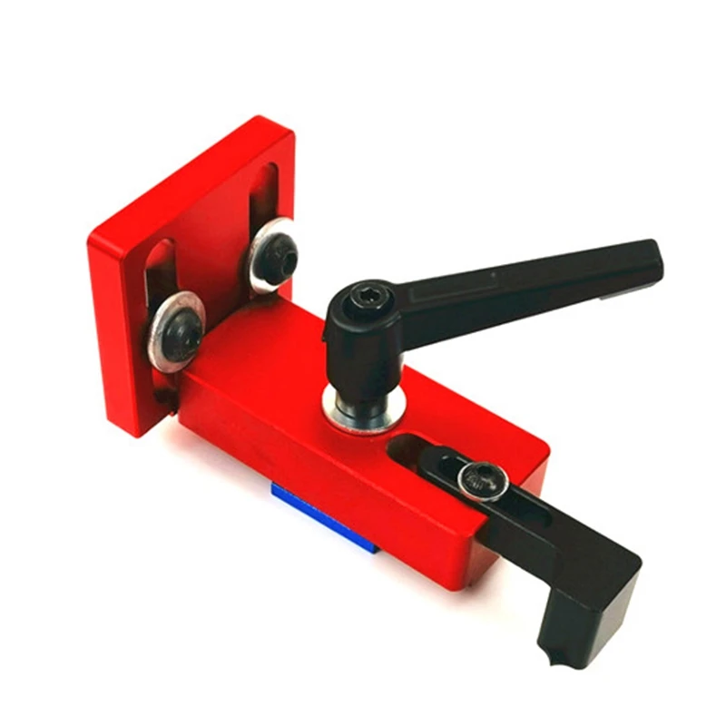 

Woodworking T Slot Miter Track Stop Locator Sliding Brackets Woodworking Rail Retainer Chute Backing Connector For 45 T-Track