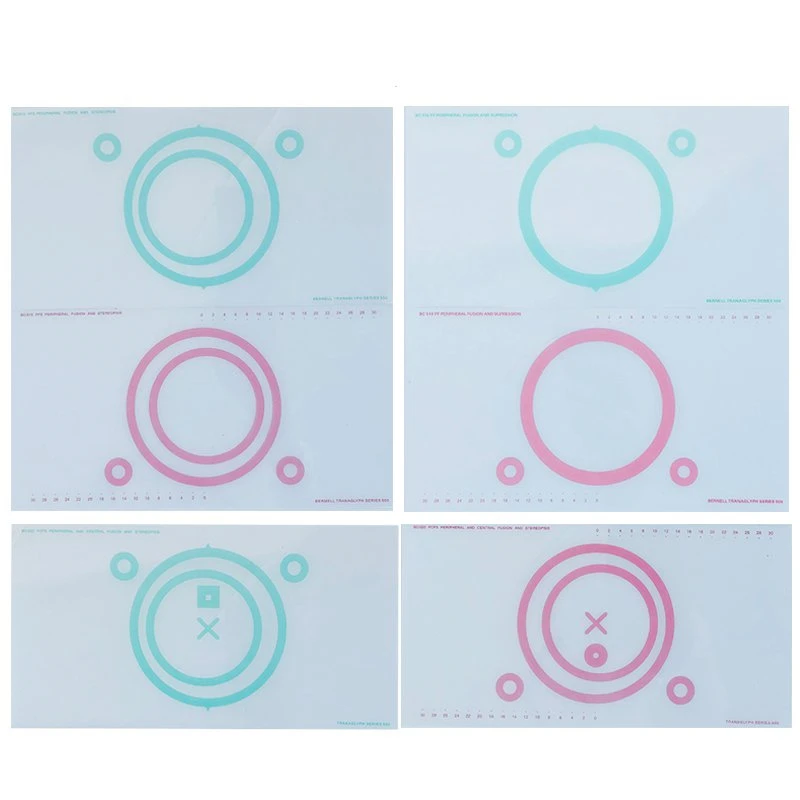 

Variable Red/Green Tranaglyph Vision Therapy Convergence Insufficiency Eye Training Device Stereo Training Cards Visual