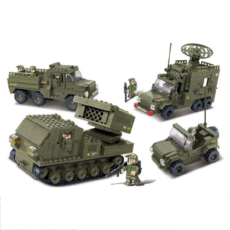 

Compatible legoingly Military headquarters a transport ww2 Tank Armored vehicle building Blocks boys child toys world war