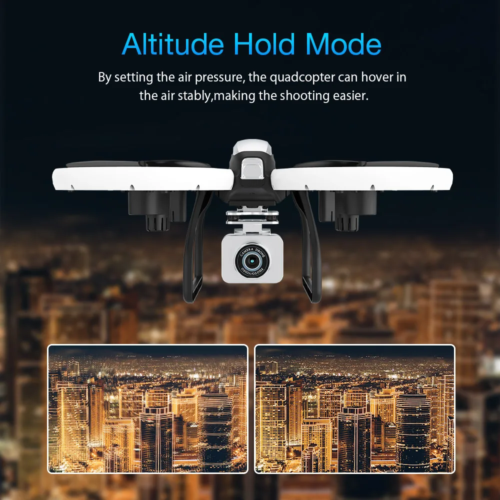 Eachine E020 светодиодный wifi FPV с 4 K/1080 P HD широкоугольная камера режим удержания высоты Радиоуправляемый Дрон Квадрокоптер RTF время полета до 13 минут