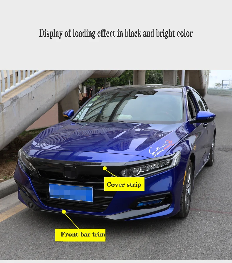 Для Honda 10 поколение accord декоративная машина крышка декоративная полоса специальная средняя Сетка Бар украшения Аксессуары