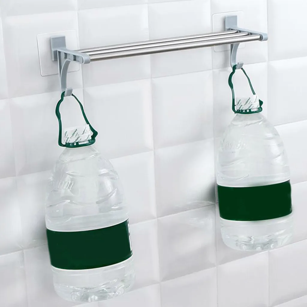 Двойной хромированный, полированный для ванной комнаты настенный держатель для полотенец Полка хранения полотенце балка рельсов Barra portasciugamani