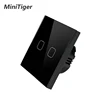 MiniTiger Touch Switch For LED Light Bulb AC 220V 230V EU/UK Standard 2/1 Gang 1 Way Wall Touch Screen Switch Crystal Glass ► Photo 3/6