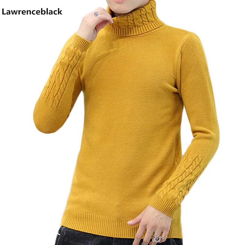 

mens sweaters Autumn Winter Men'S Sweater Men Turtleneck Pullover Solid Casual Sweater Men's Slim Brand Knitted Pullovers 6539