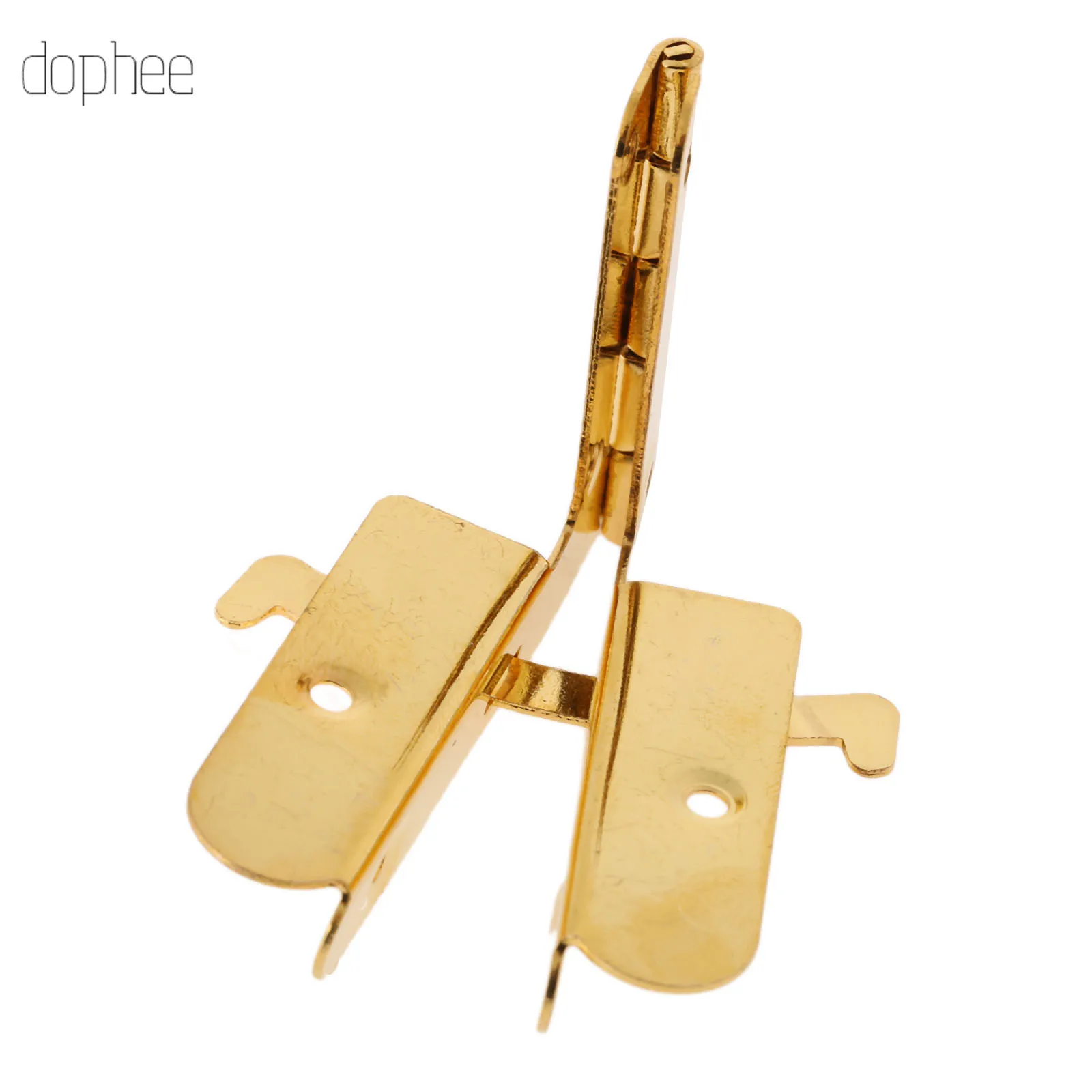 Dophee 2/4/12 угол 90 ° деревянный ящик поддерживает Бронзовый шарнир для небольшие деревянные украшения вина чехол коробка для часов деревянной крышкой