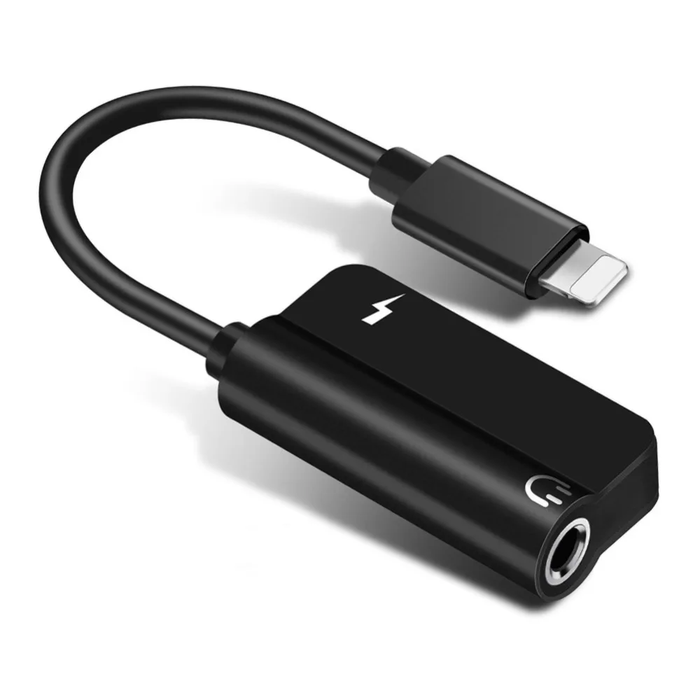 

Aux Audio Adapter for Lightning to 3.5mm Jack Connector Earphone Headphone OTG Adapter for iPhone 8 X XR XS Max 7 Plus