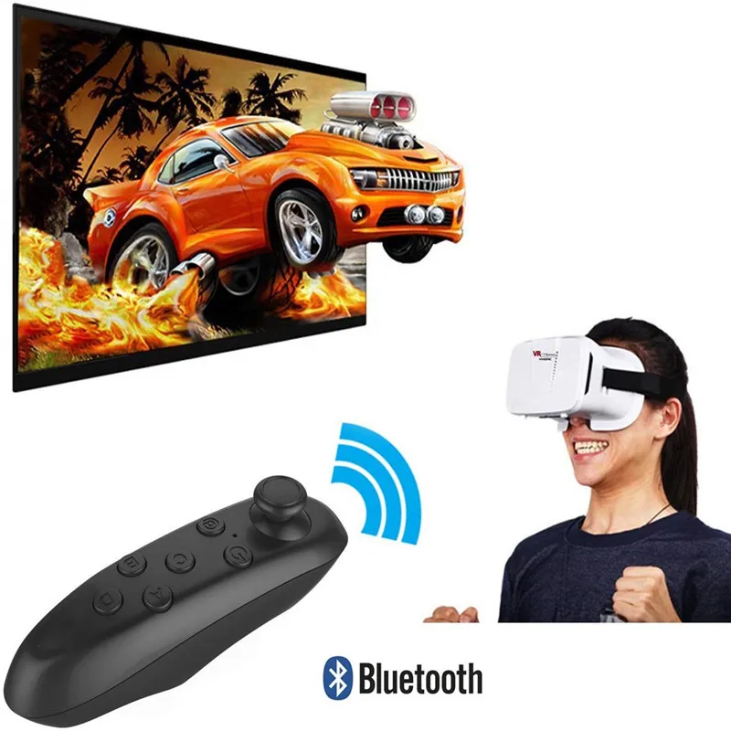 Обновление беспроводной Bluetooth геймпад джойстик игровой коврик управление для 3D VR очки VR пульт дистанционного управления для Android ios смартфон